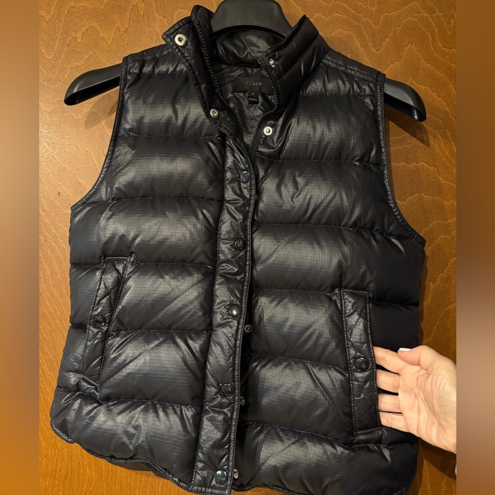 J. Crew shiny puffer vest - Picture 3 of 5